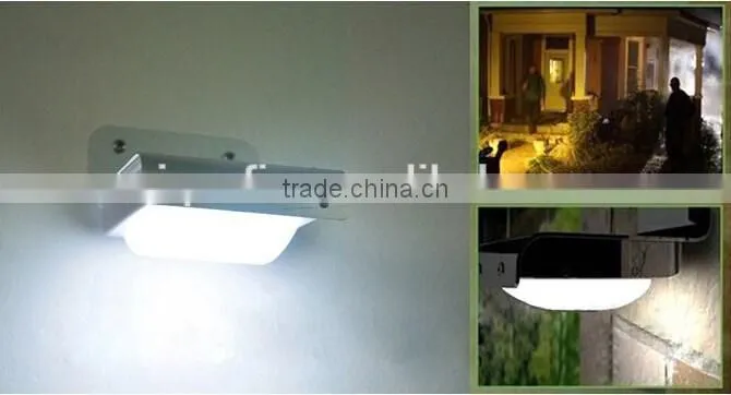 bright solar power outdoor motion sensor led light