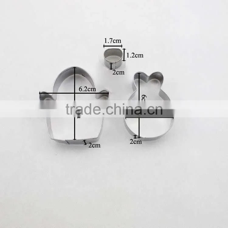 3pcs bulk cookie cutter,monkey shape bulk cookie cutters