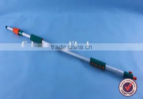 soft plastic bristle water flow through car wash brush with long handle
