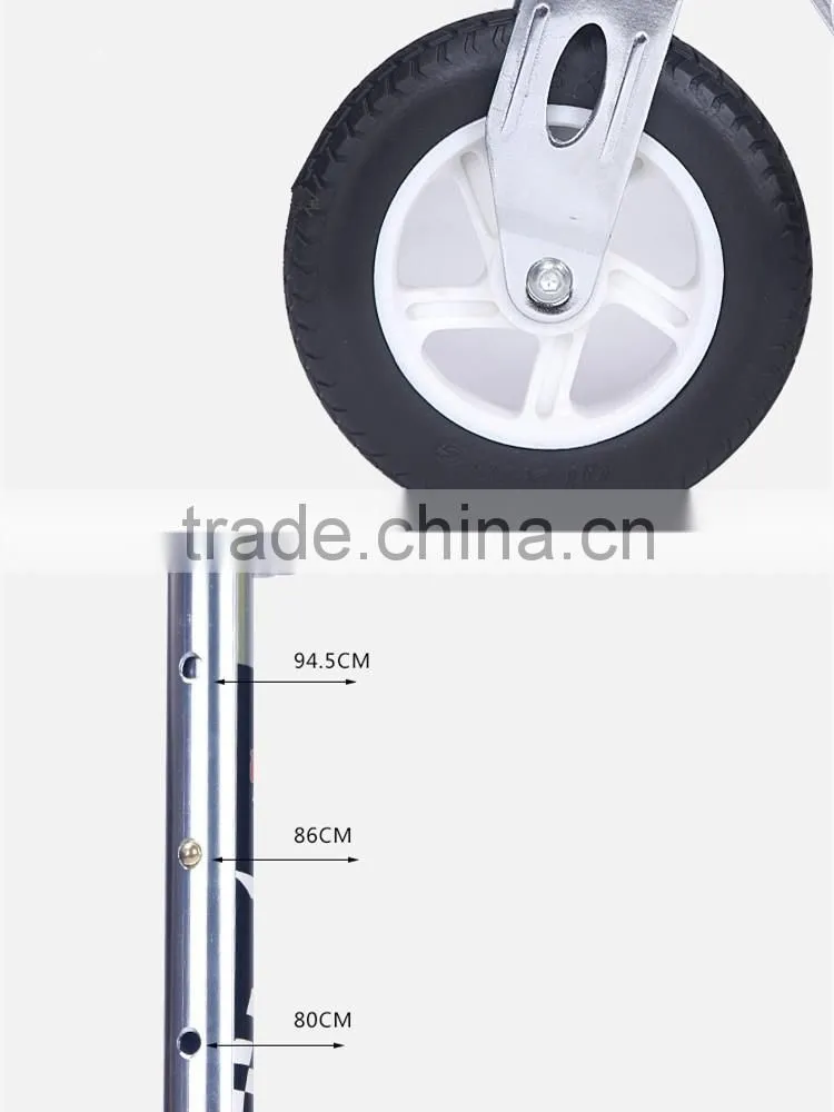 hot sale child and adult freestyle kick folding scooter with 2 big rubber wheels