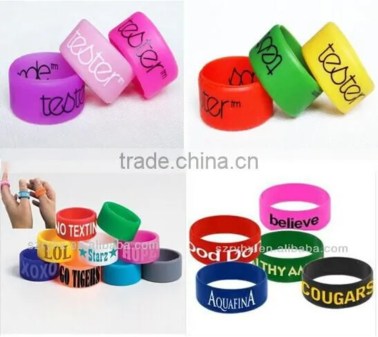 Hot sale colorful custom silicone wedding ring for promotion