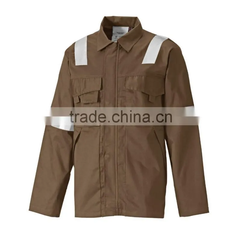 Customize Men's Fleece 3M Reflective Tape Construction Protection Safety Jacket