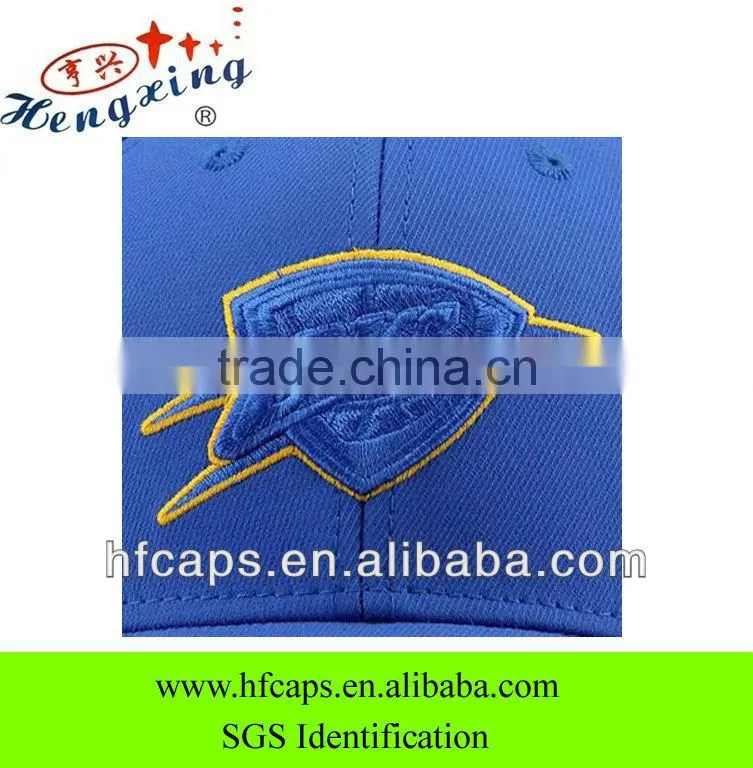 2013 mens blue custom 3D embroidery 6 panel baseball caps and hats