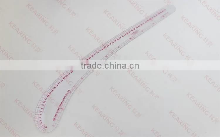 China factory direct sales shape like number "6" french curve rulers used for fashion design #6035