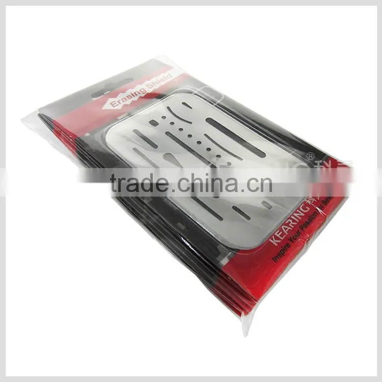 Kearing Promotional Aluminum Erasing Shield with blister card package