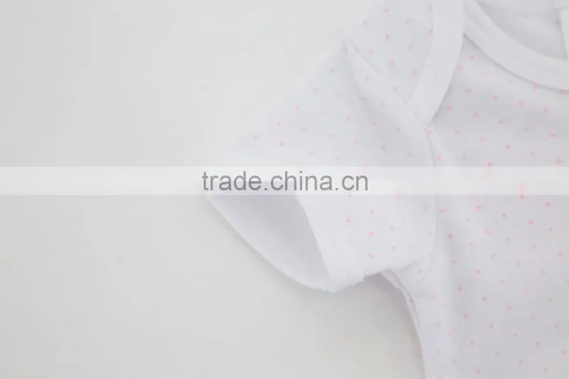 2017 Cute Design Girl Clothes 100% Cotton Baby Summer Clothes For Sleeveless