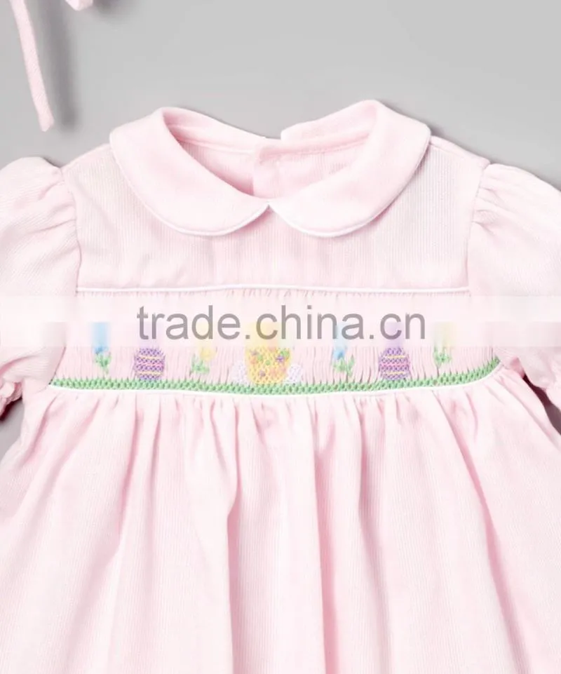 spring and summer cute pink newborn baby clothes persnickety outfits ruffle smocked children clothing wholesale