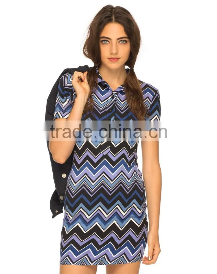 Oem hot sale latest casual fashion dress designs ladies dress cutting
