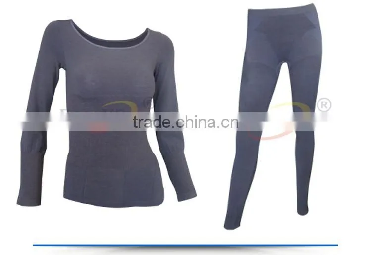 Black Thermal Seamless Underwear for Men