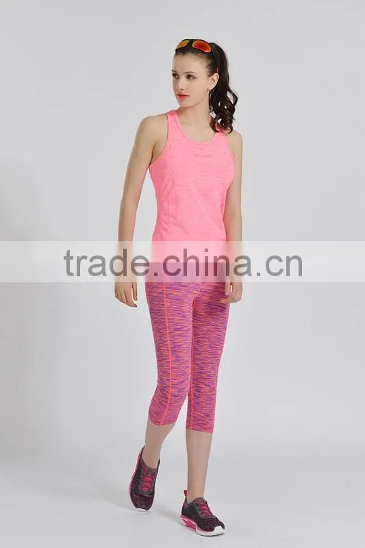 Elastic Breathable Gym Fitness Women's Yoga Shirts Sports Ladies Vest