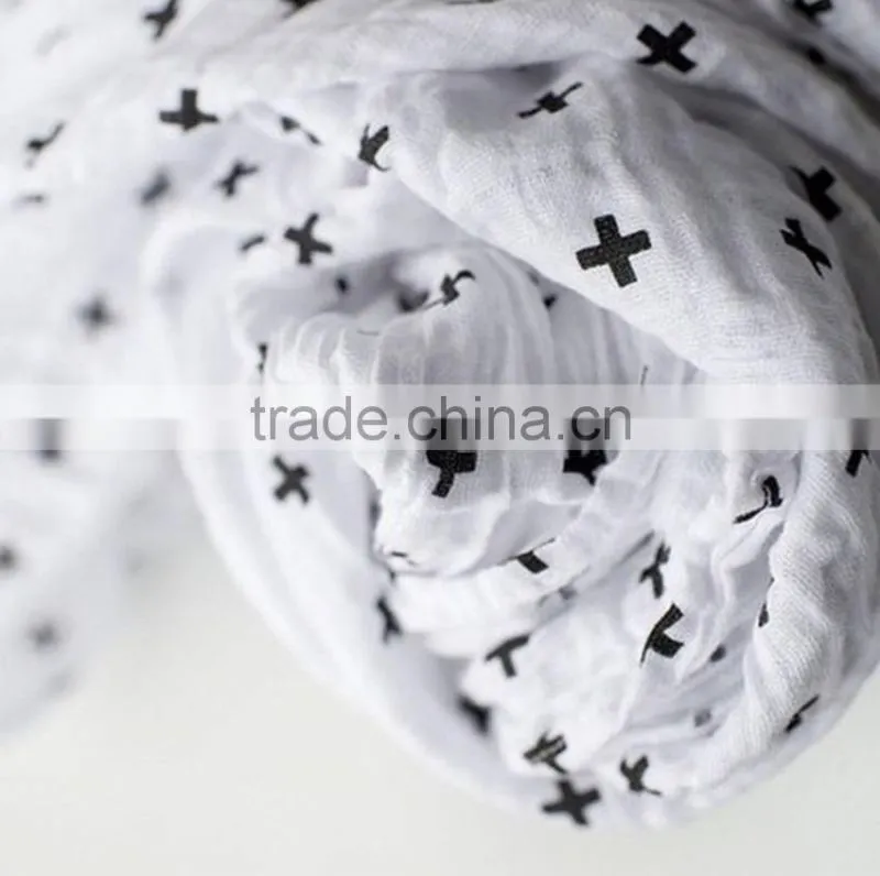 Breathable soft cotton baby muslin blanket,baby muslin swaddle blanket