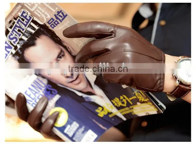 perfect style men leather gloves
