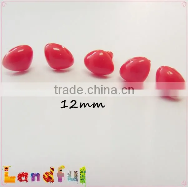 12mm Plastic Red Nose Craft Triangle Nose Bear Dog Cat Bonny Nose