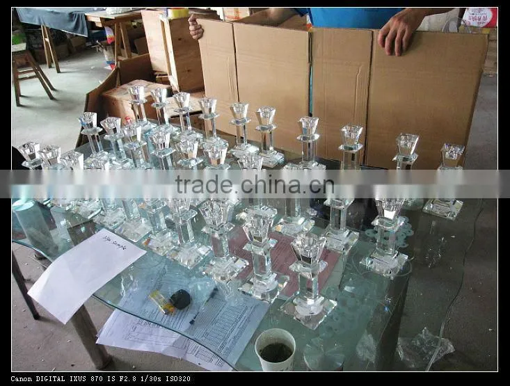 Wedding favors 9 sticks Crystal candle holder