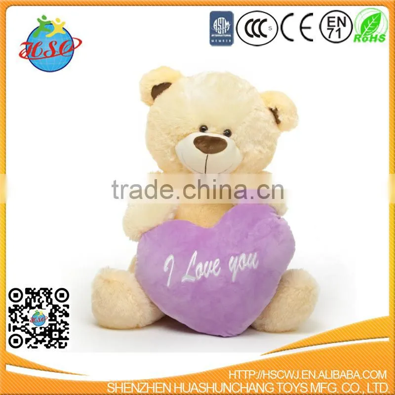 New Arrival Long Pile Extra Huggable Brown Plush Teddy Bear for Kids