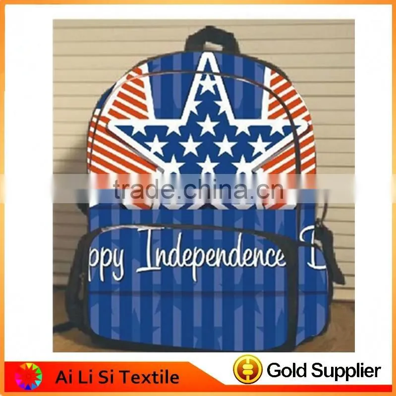3D Galary Printing BackPack Bag Shoulder Bag,USA Flag Printed Bags, School Bag
