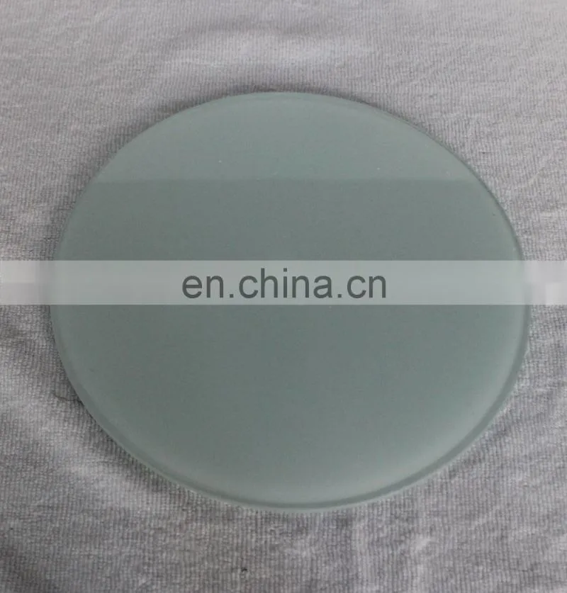 Sublimation printable blank clock round tempered glass table clock
