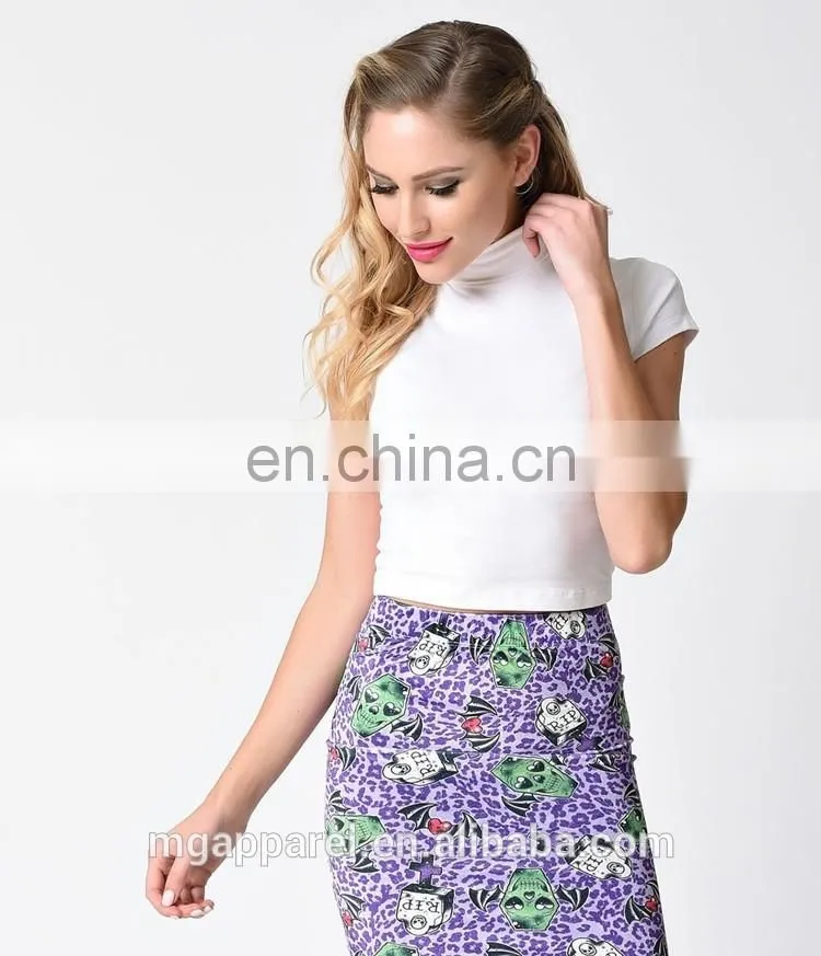 Ladies cotton tops designs plain white cotton crop tops wholesale