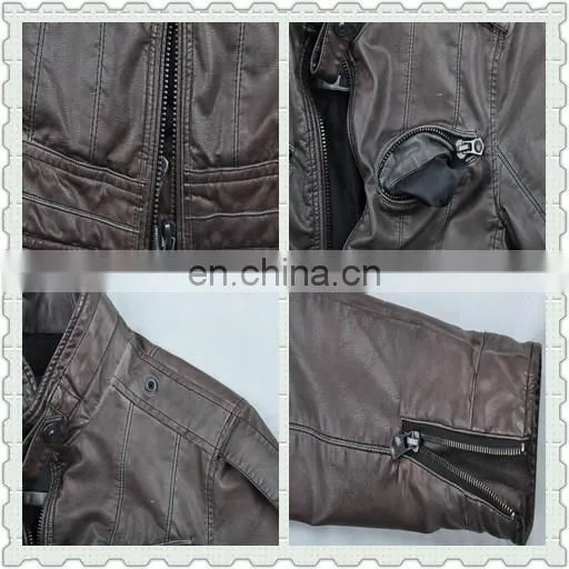 2015 last fashion mens hot selling handsome spring slim leather coat