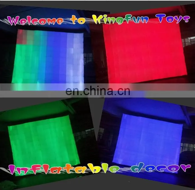 White inflatable divider wall