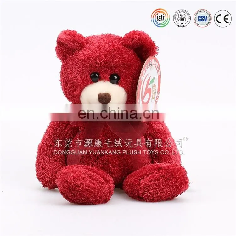 Mini plush white bear toy with T-shirt /voice recording teddy bears