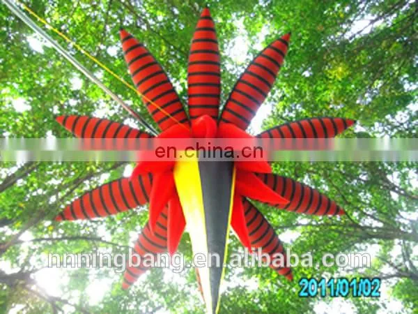New style attractive decoration inflatable LED star /inflatable LED flower