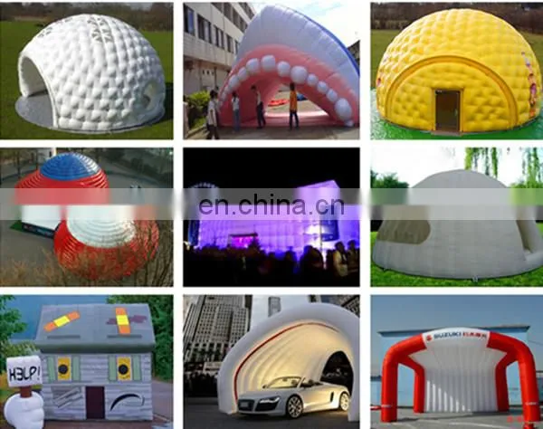 inflatable leopard football tunnel/ inflatable monster sport tunnel