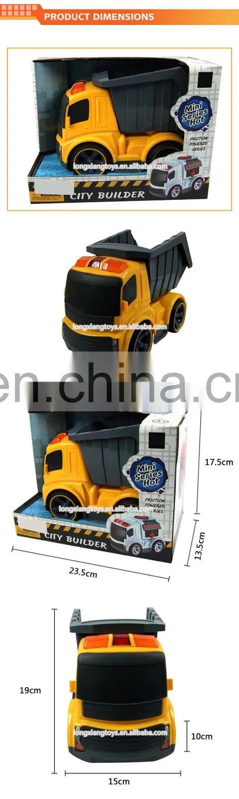Dump truck toy, Cute Friction electric mini dumper