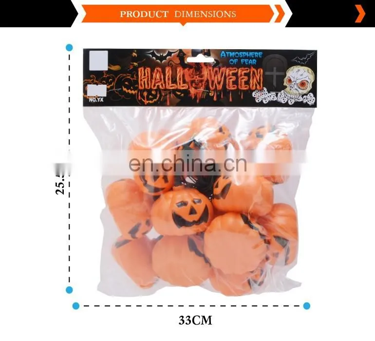 halloween decorative pumpkin led string light up toys with 16pcs