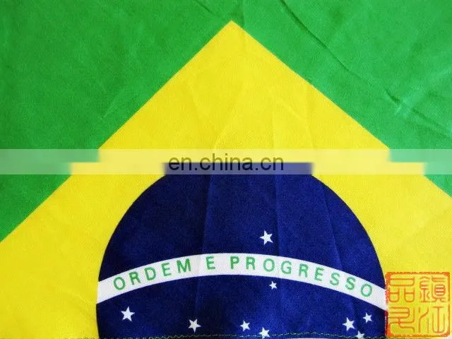 Brazilian flag Unique style printed headwear sports triangular bandana