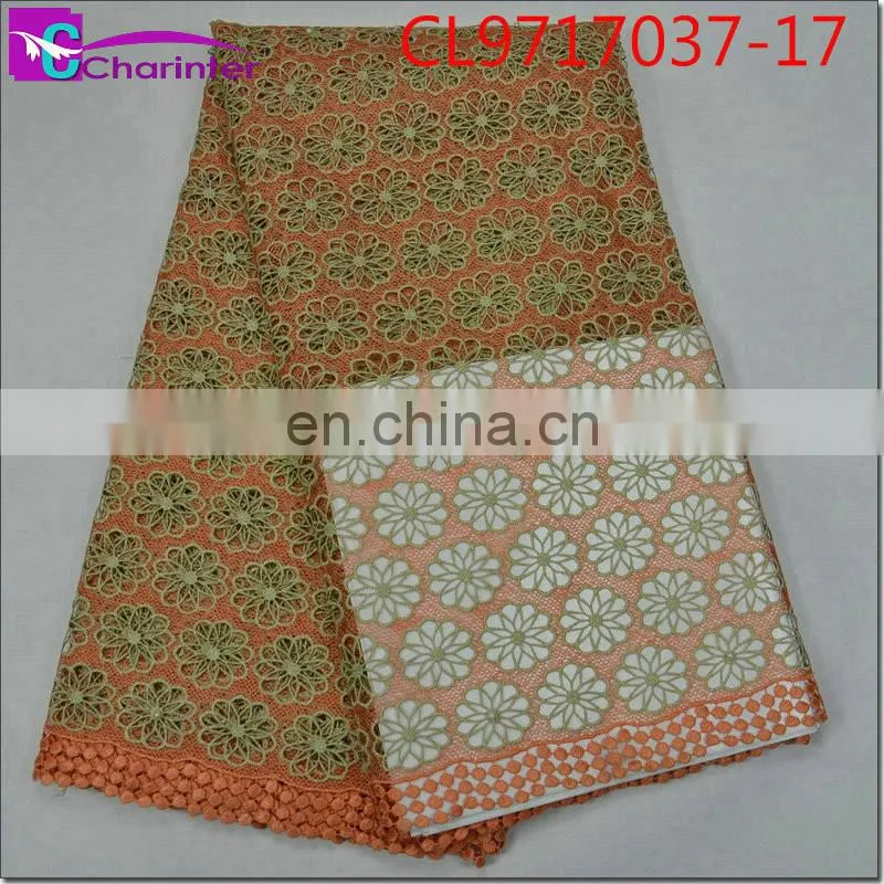 Hot sale African guipure lace fabrics CL9717037