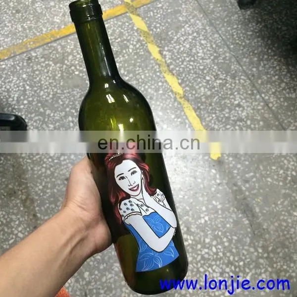 Red wine bottle printer UV printer for Champagne bottle
