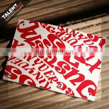 Custom private brand name logo Leather Labels and Tags for Jeans