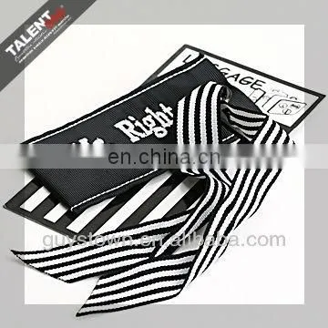 custom private design embroidery name luggage tag label string