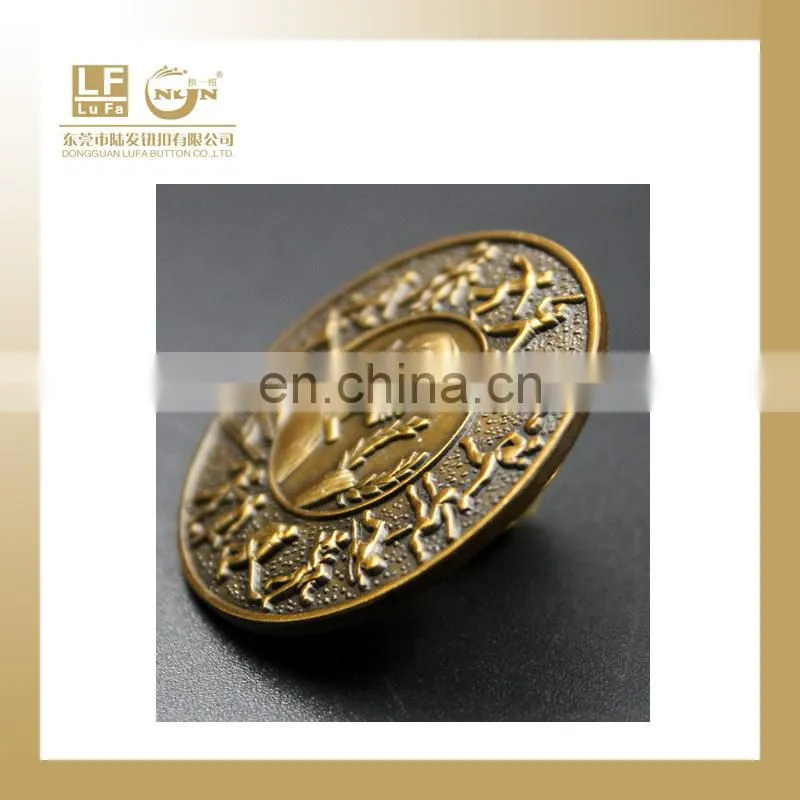 brass embossed logo badge for furniture