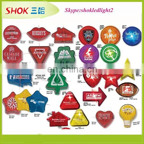 Newest hot selling promotion plastic fish shaped led flashing safety light