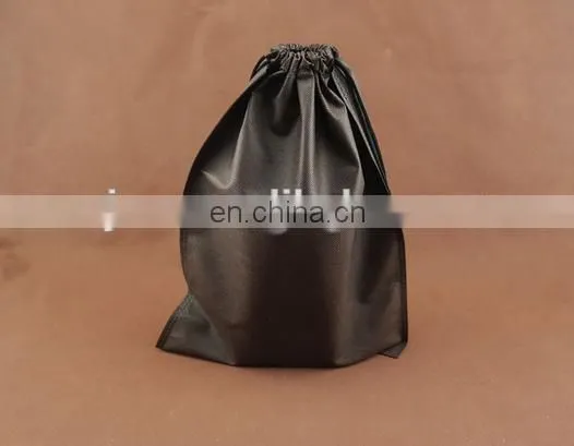2015 striped drawstring 110gsm non woven storage bag shoes bag