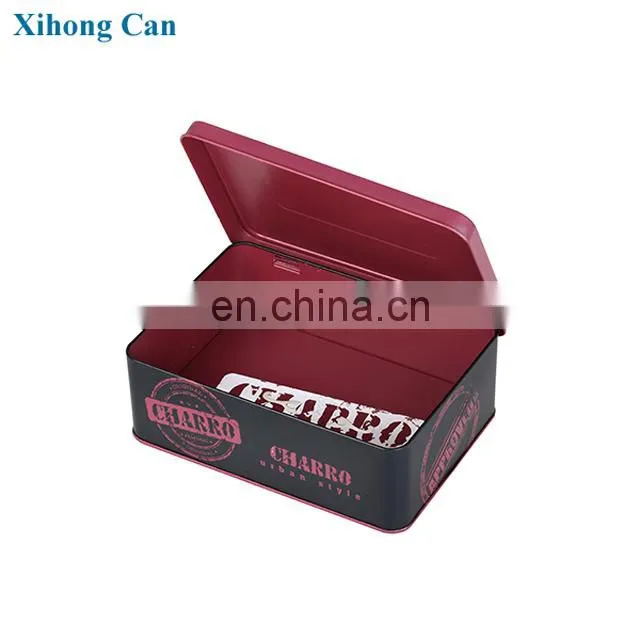 Hot Sale Rectangular Metal Personalized Gift Storage Tin Box