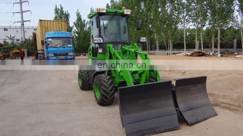 ZL10F 4x4WD wheel loader with V-snow blade