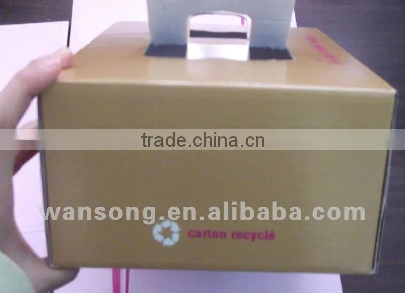 Corruagated board cake box