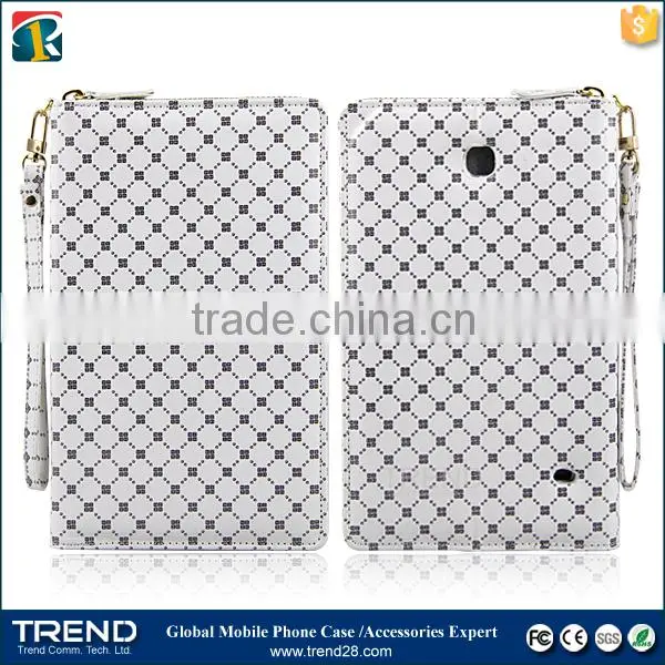 alibaba express protective zipper leather case for samsung tab 4 8 inch