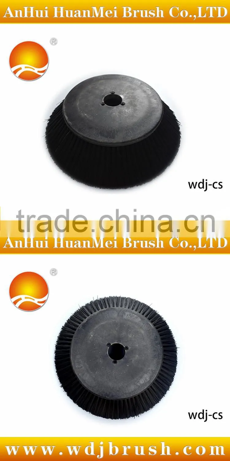 Sweeper side brush for road cleaning machine