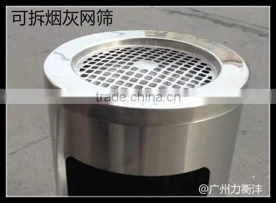 metal garbage cans dustbin