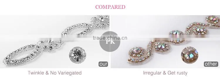 New design Sew on rhinestone tiara