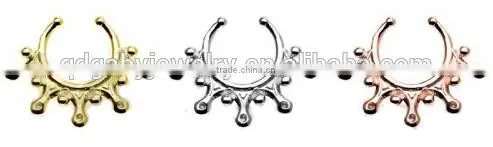 Squid tentacles 316L surgical steel septum clicker nose piercing Body Jewelry