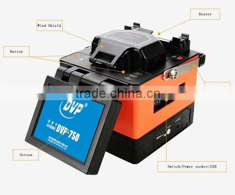 Made in China DVP 750 Splicing Machine Lowest Price supports SM, MM, DS, NZ-DS(G655), EDF