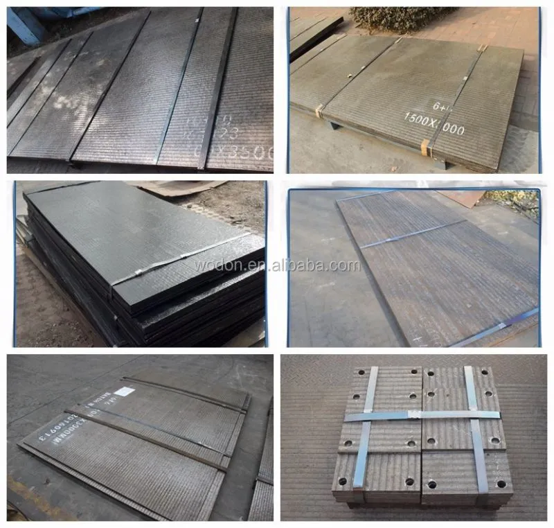 Plate High Hardness 58-63 HRC Wear Resistant Composite Welded Wear Steel Plate