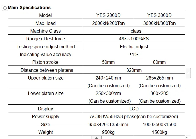 HST YES-2000D 2000KN Digital Brick Cement Concrete Compressive Strength Testing Machine