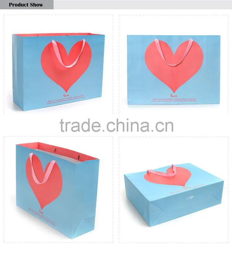 big heart gift shopping bag happy valentine's sweet gift bags