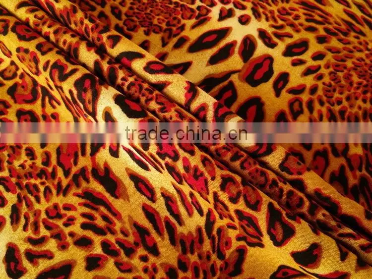 viscose fabric blouses with leopard fabric made in china